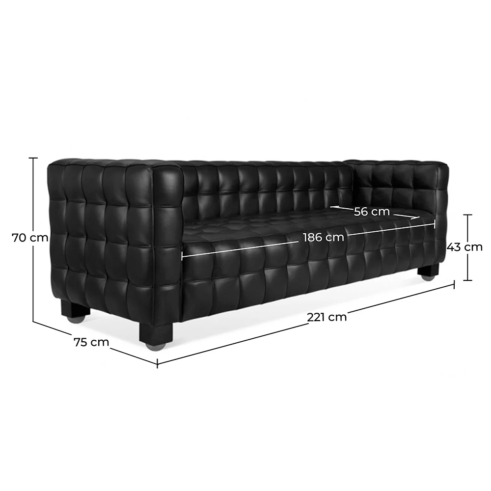 Sofa skórzana - 3 osobowa - Nubus image 10