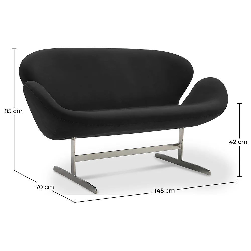 Sofa rozkładana 2 osobowa - Tapicerka tkaninowa - Svin image 10