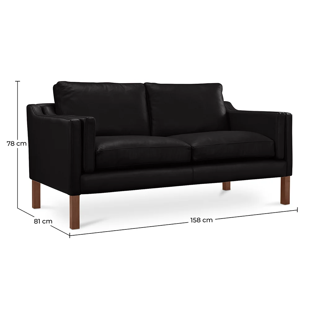 Sofa z tapicerką skórzaną - 2 miejsca - Chaggai image 10