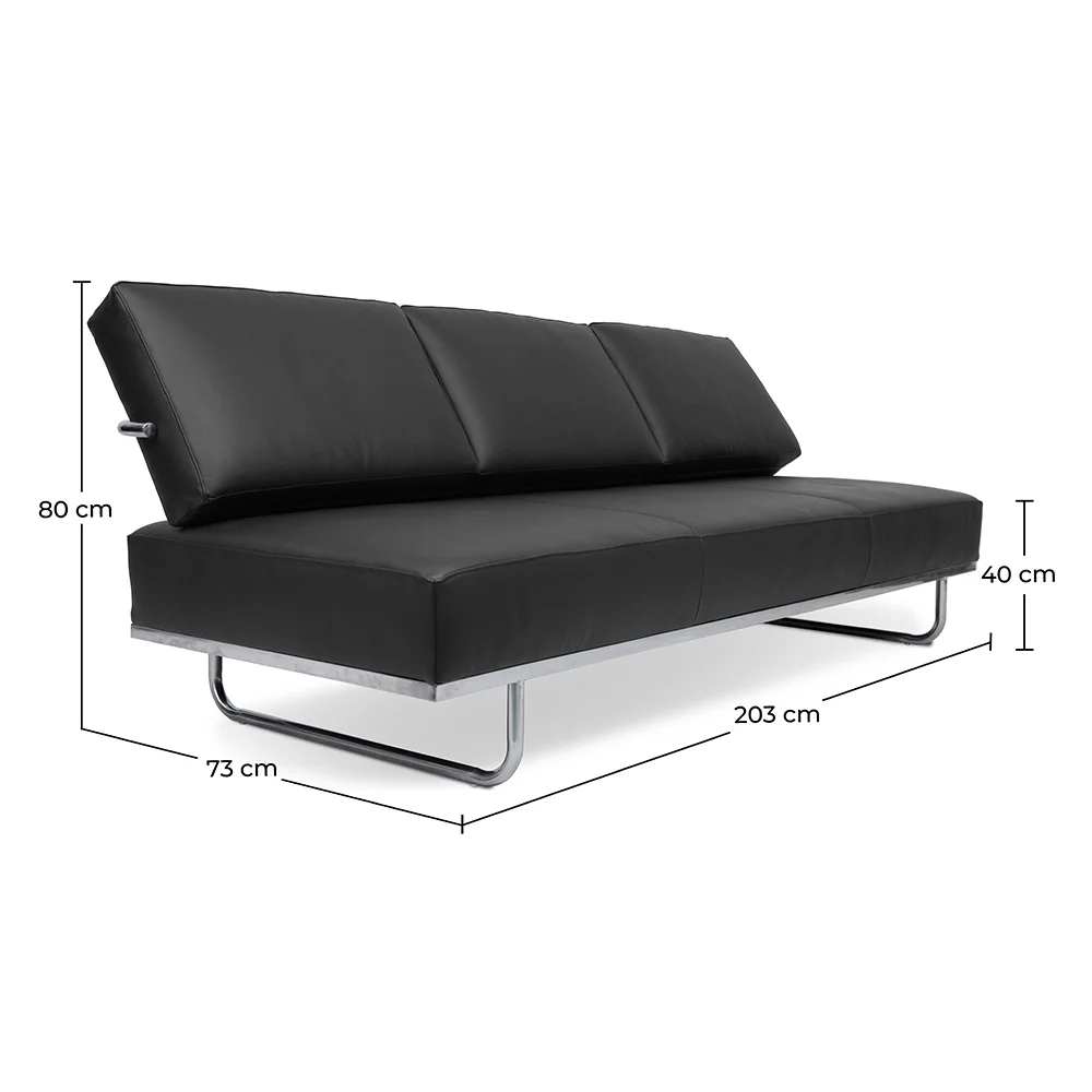 Sofa tapicerowana skórzana - 3 miejsca - Kart image 10