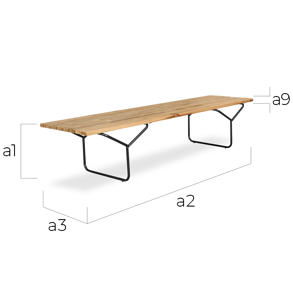 Ławka w Stylu Nordic (180 cm) - Yean image 10