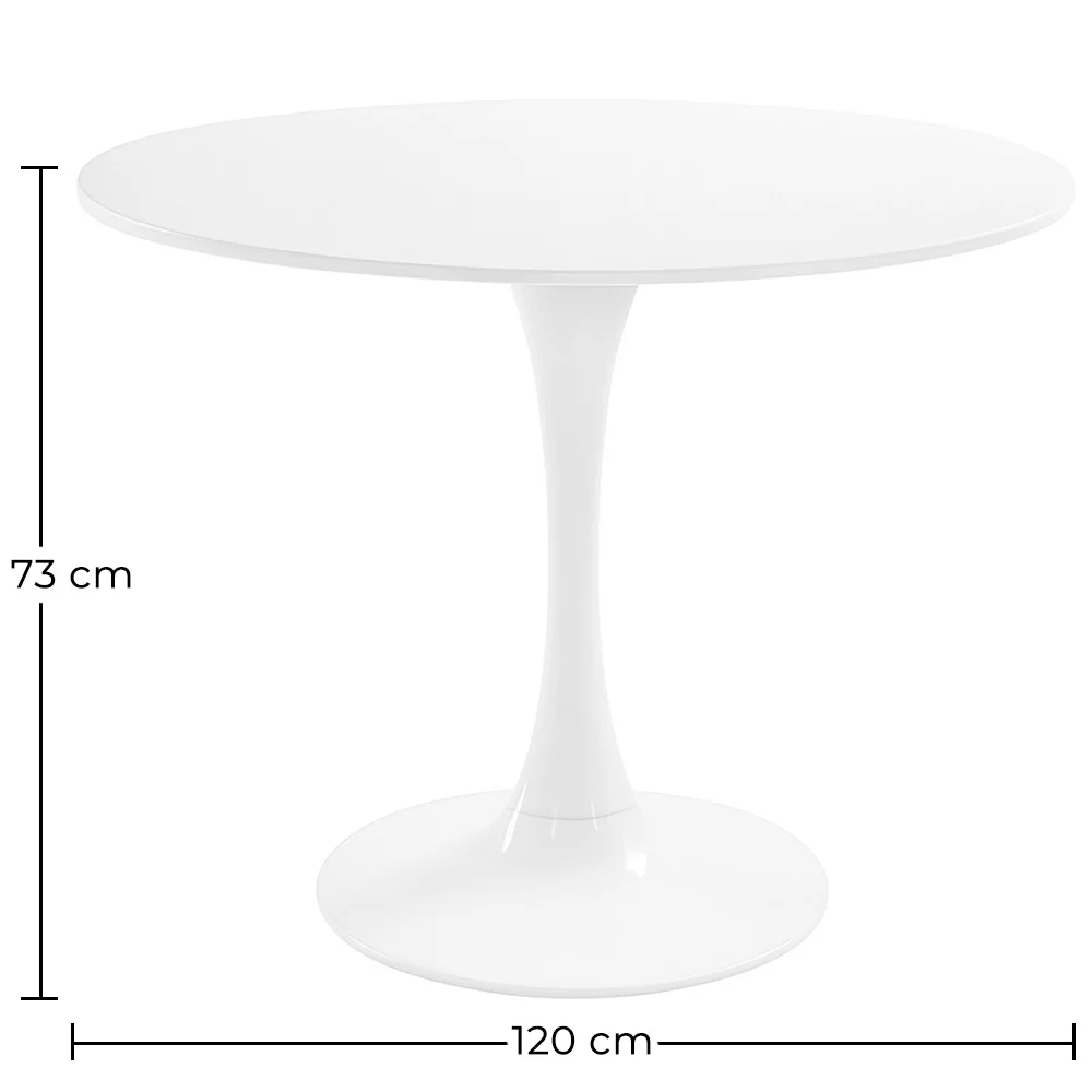 Okrągły stół - 120 cm - Tulipan image 10