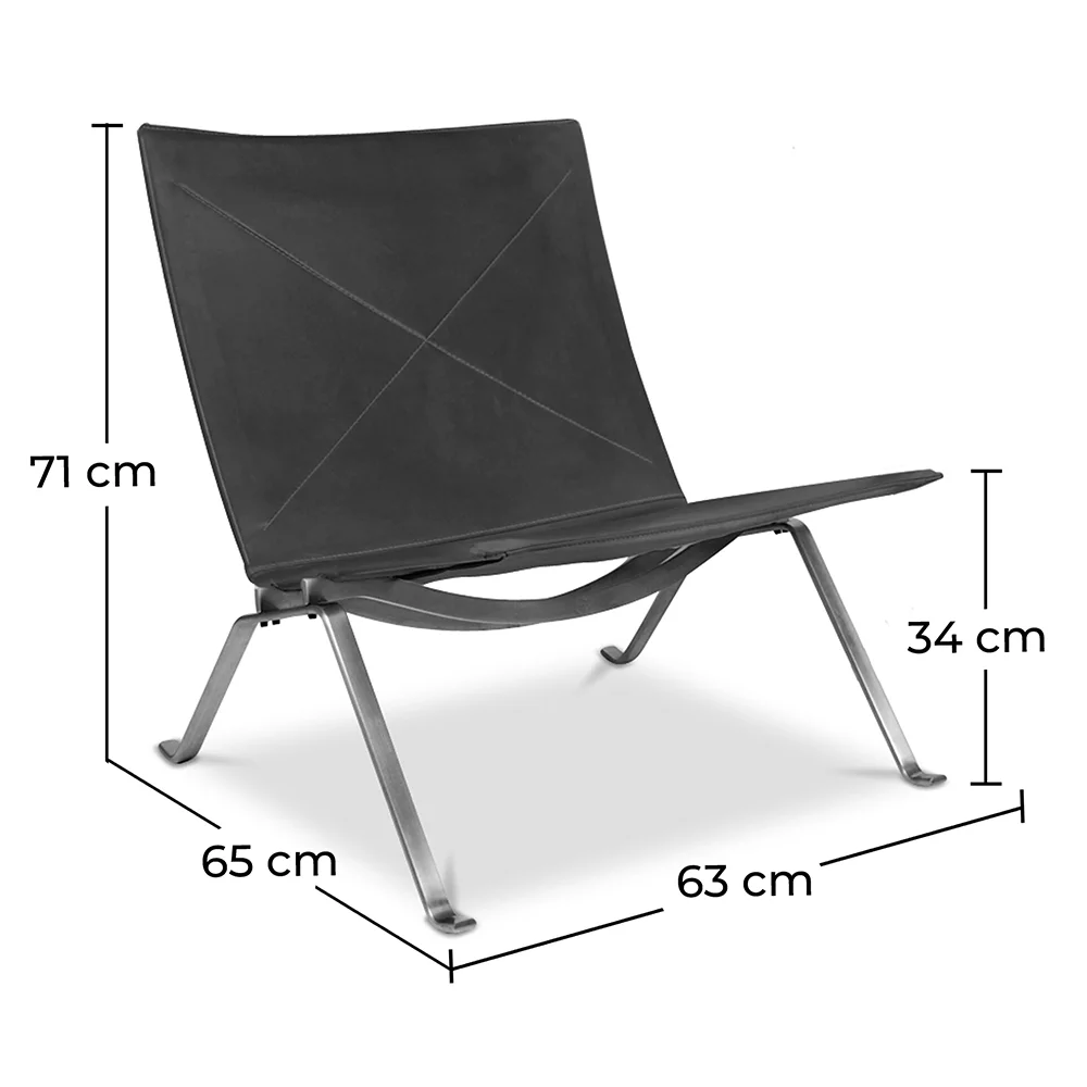 Krzesło do salonu - Designerskie krzesło - Skórzane - Buyo image 10
