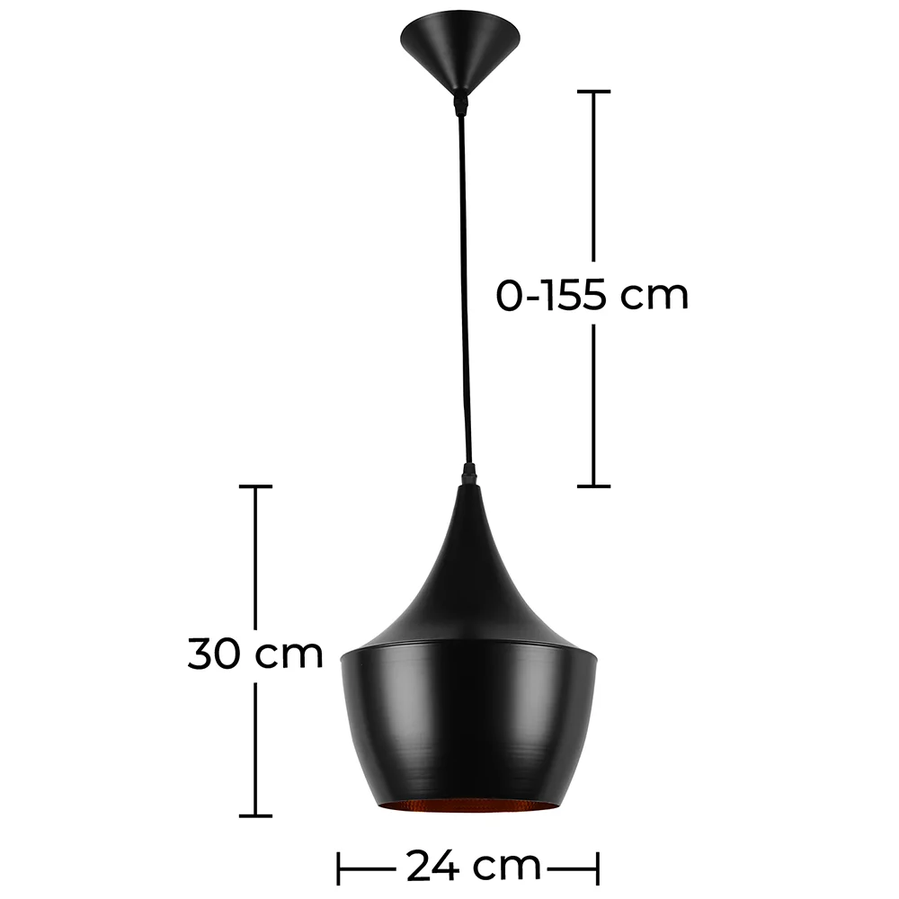 Lampa sufitowa - Lampa wisząca - Wzór przemysłowy - Obszerny image 10