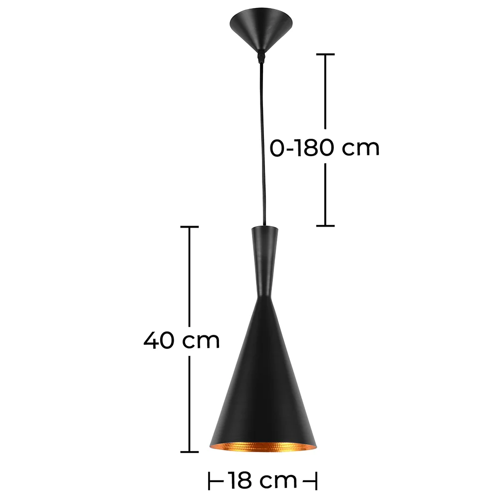 Lampa sufitowa - Lampa wisząca - Wzór przemysłowy - Obszerny image 10