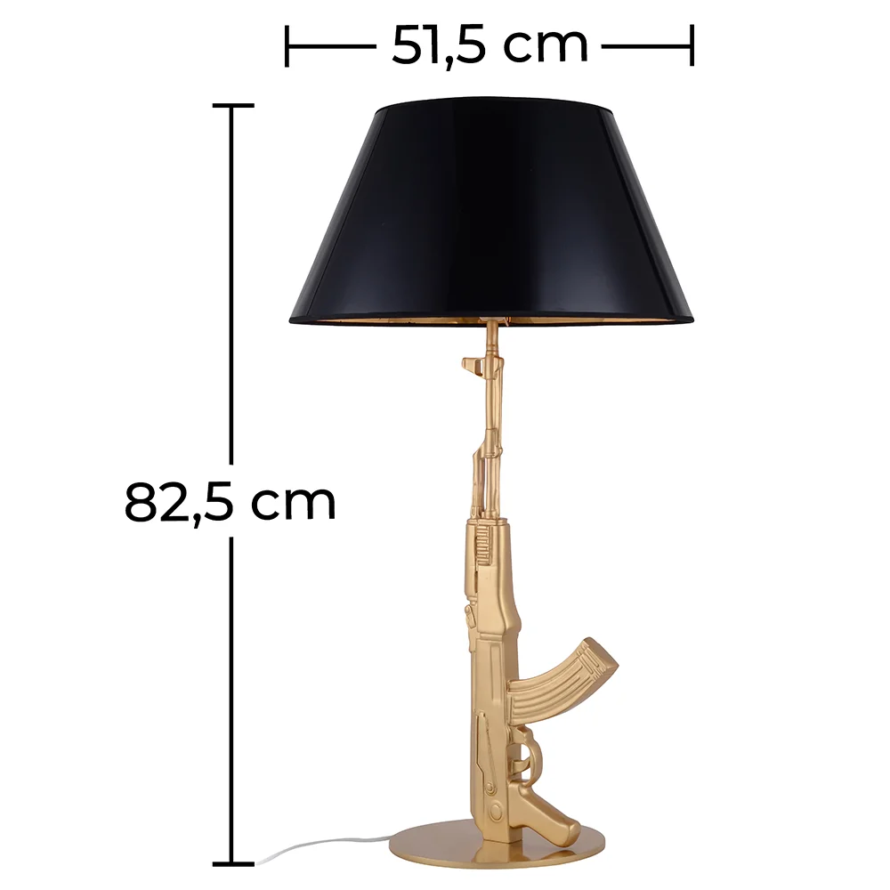 Lampa stołowa - Pistoletowa lampa designerska - duża - Beretta image 10