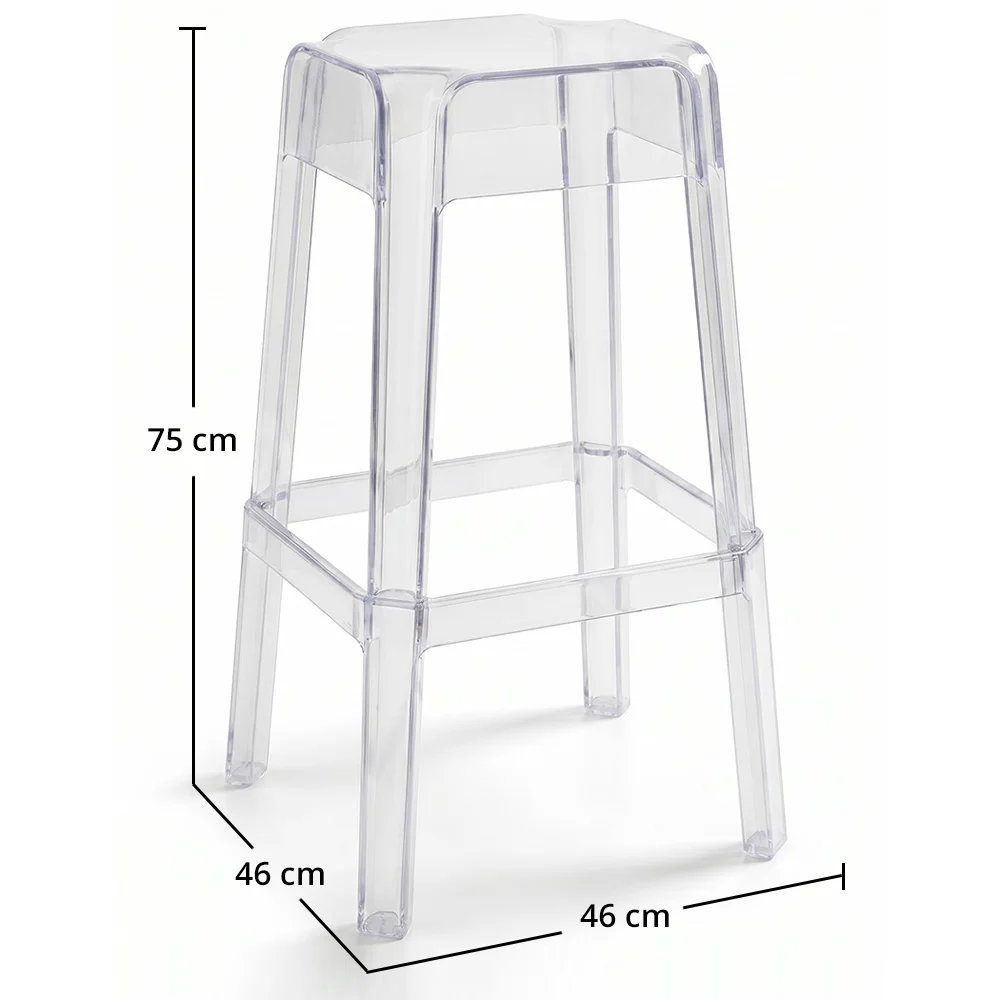 Transparentny Stołek Design - 75cm - Victoria Queen image 10