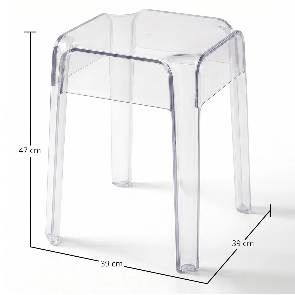Taboret Niski Przezroczysty - 47cm - Victoria Queen image 10