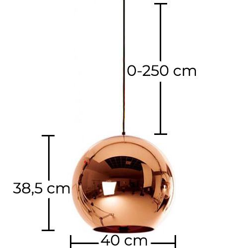 Lampa sufitowa - Kinkiet - Projekt kuli - 40 cm - Range image 10