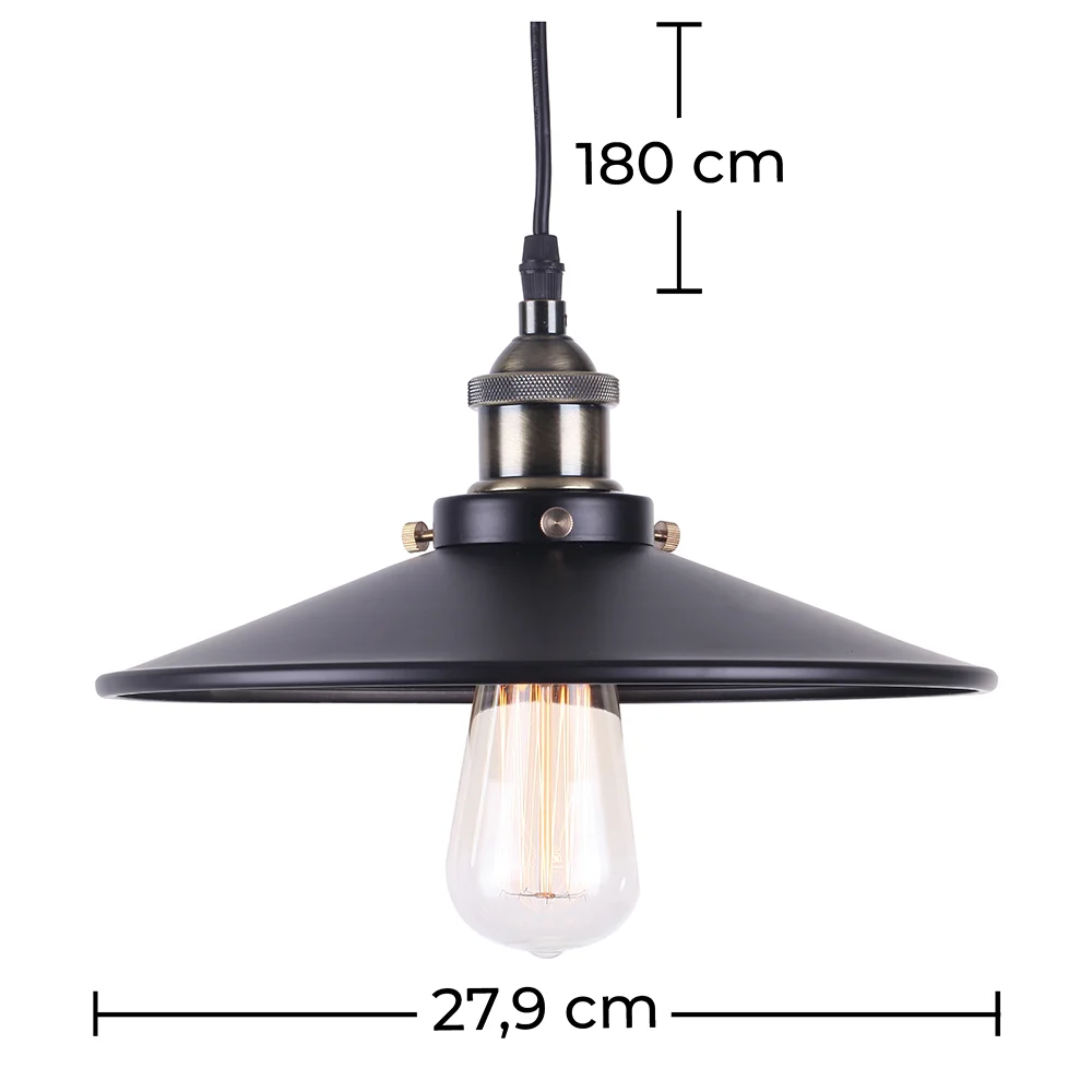 Lampa sufitowa - lampa wisząca - styl przemysłowy - Jhon image 10
