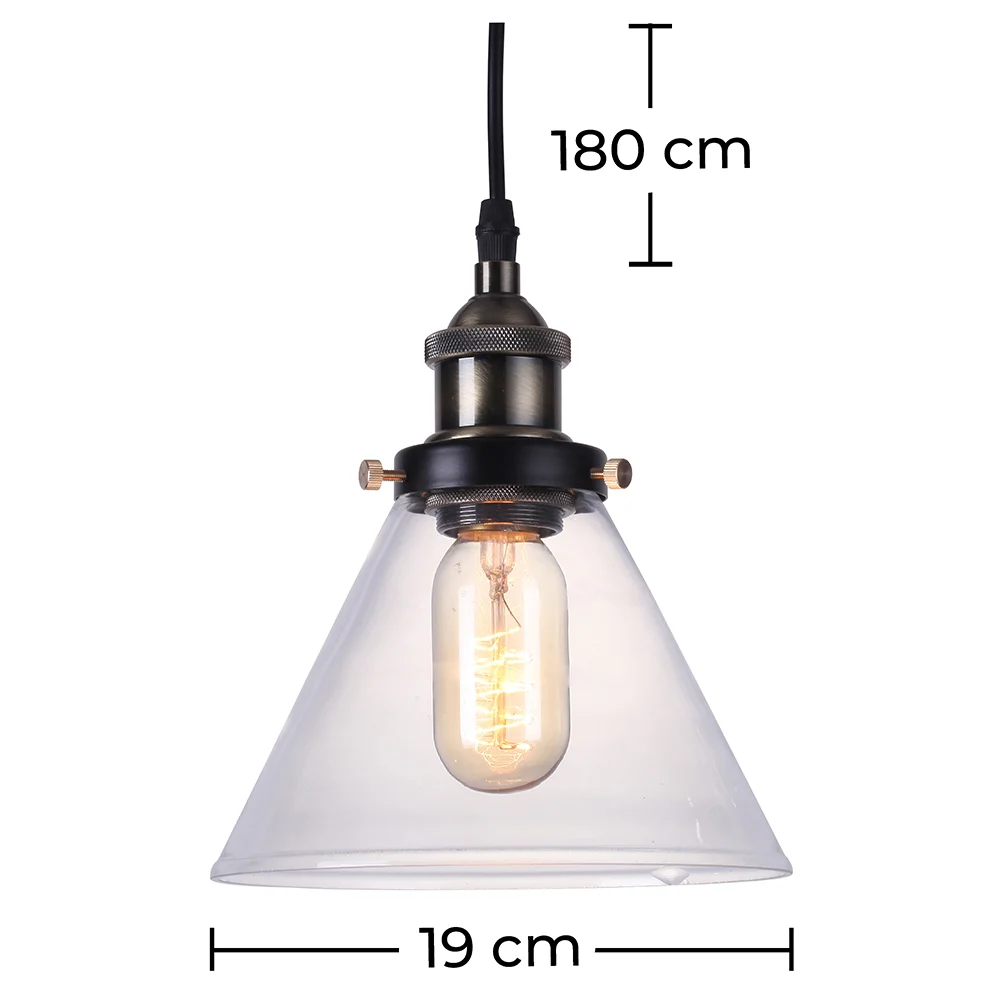 Lampa sufitowa - Lampa wisząca w stylu przemysłowym - Hannah image 10