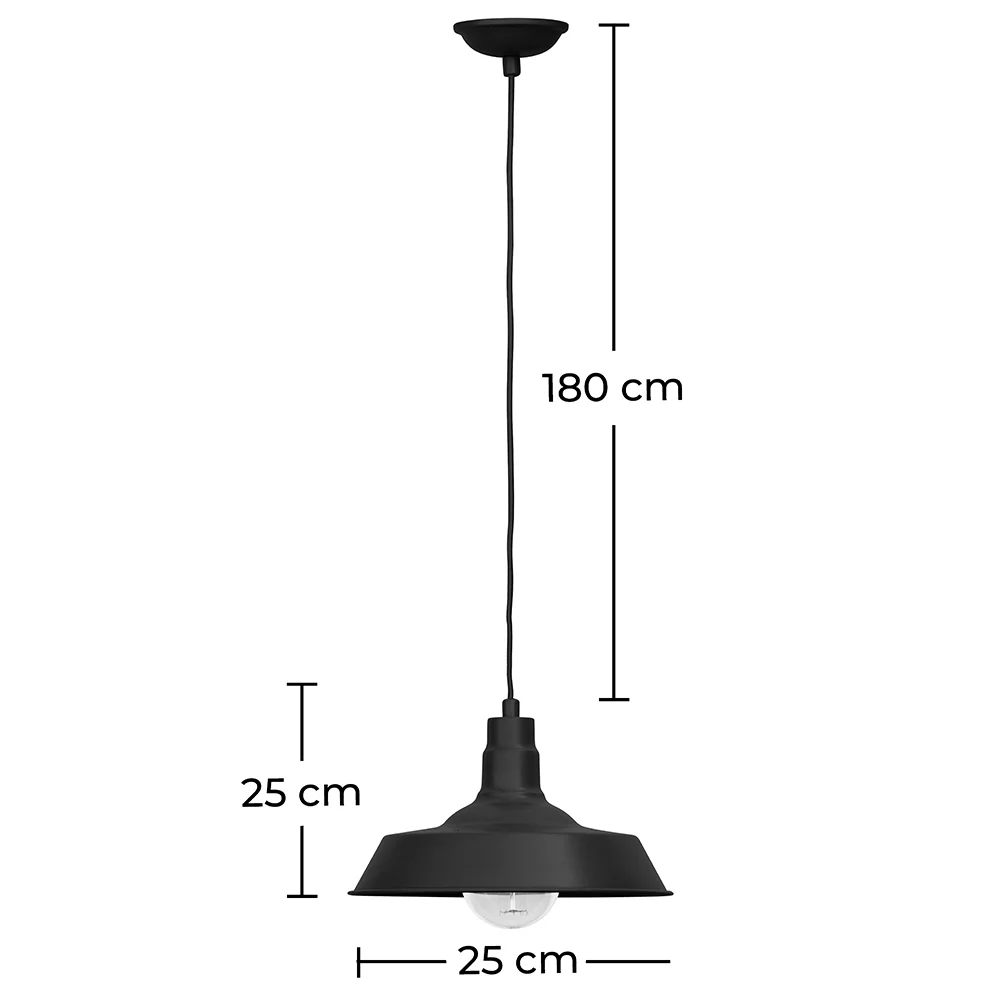 Lampa sufitowa - lampa wisząca w stylu przemysłowym - Flynn image 10