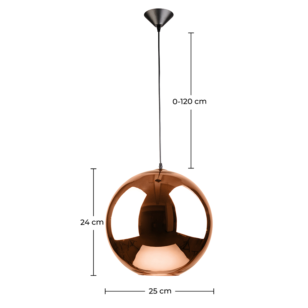 Lampa sufitowa - Lampa wisząca Metal Ball - 25 cm - Range image 10