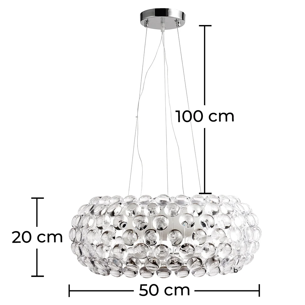 Lampa sufitowa - Lampa wisząca Kryształowe kule - 50cm - Savoni image 10