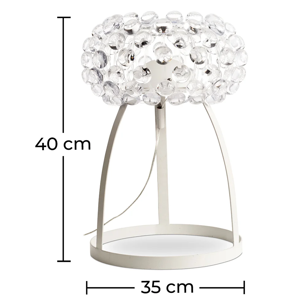 Lampa stołowa - Lampa sufitowa z kryształowymi przyciskami - Mała - Savoni



 image 10