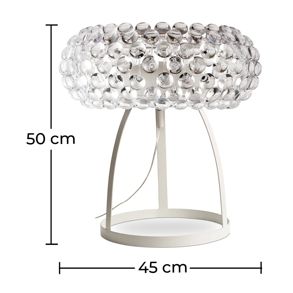 Lampa stołowa - Lampa stołowa - kryształowe przyciski Lampa do salonu - duża - Savoni image 10