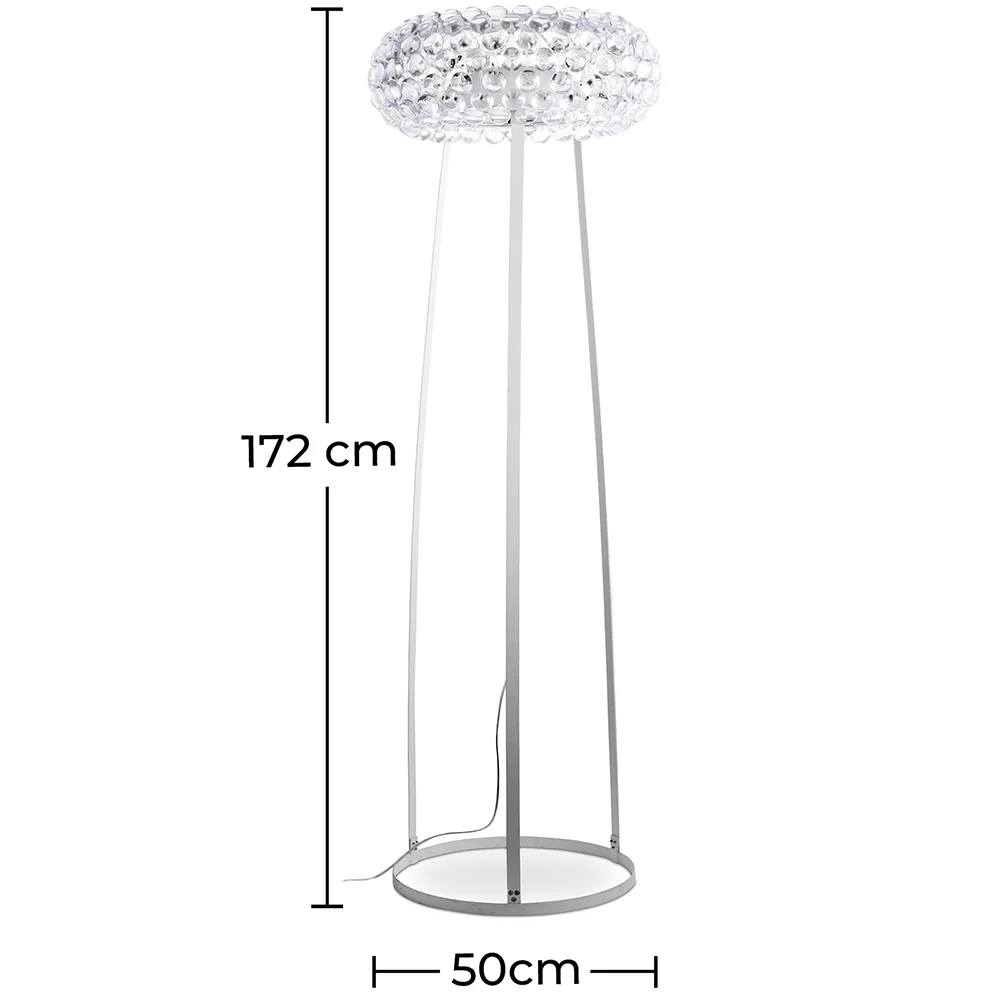 Lampa podłogowa - Salon Lampa Kryształowe Przyciski - Duży - Savoni image 10
