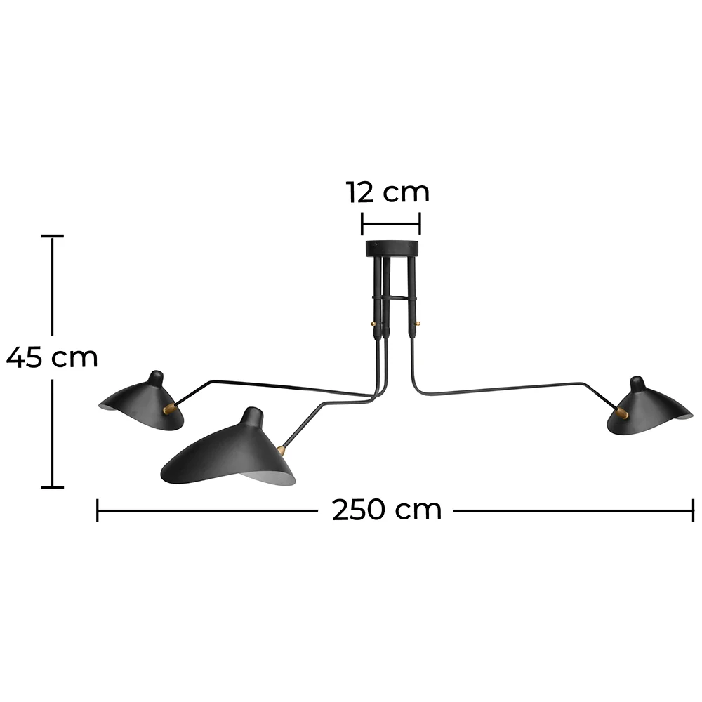 Lampa sufitowa - Flexo Lamp - 3 ramiona - George image 10