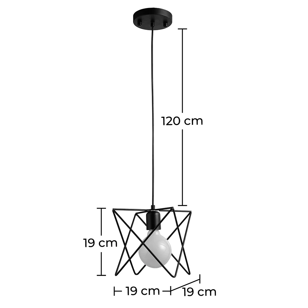 Lampa sufitowa - Lampa wisząca w stylu industrialnym - Bon image 10