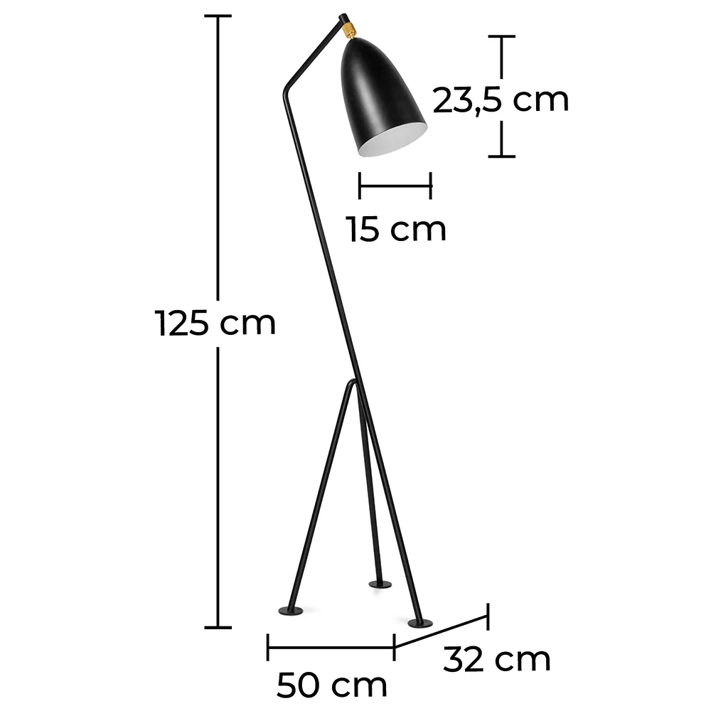 Lampa podłogowa Tripod Design - Lampa do salonu - Hopper image 10