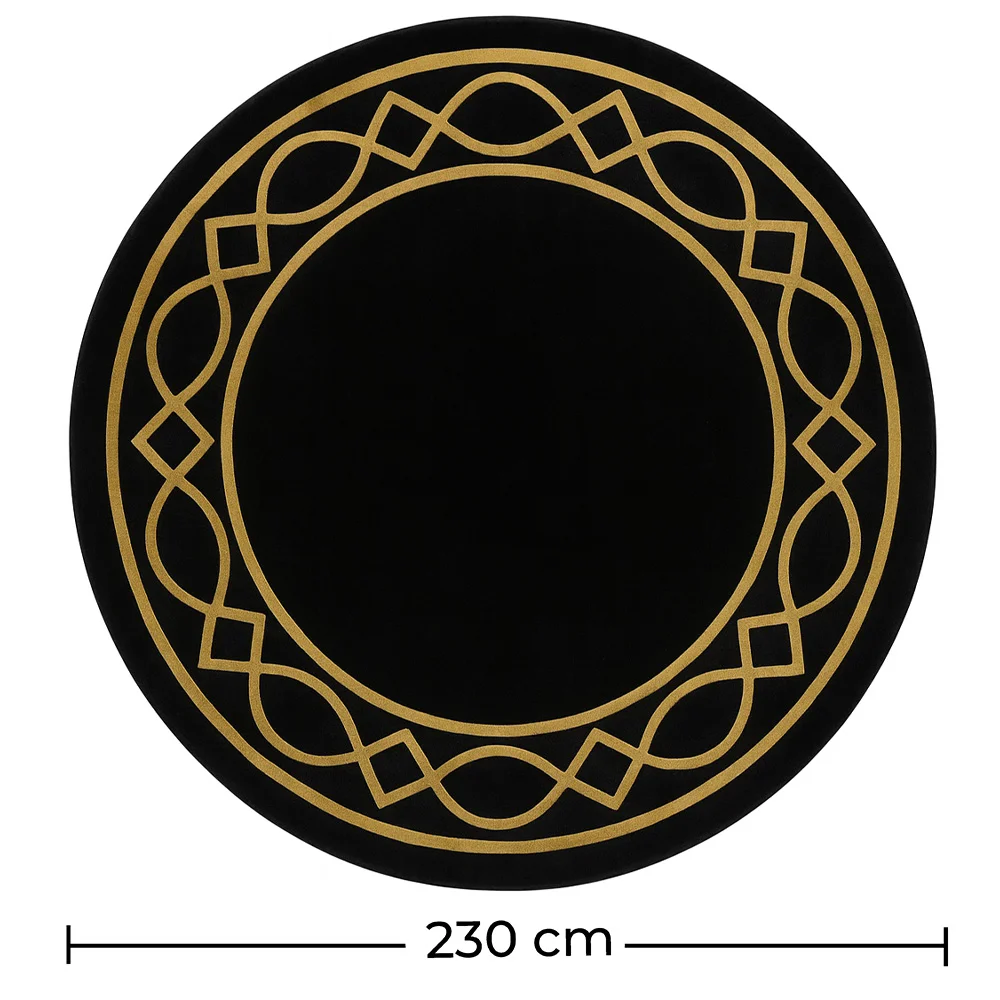 Okrągły dywan z wełny - 230cm - Etny image 10