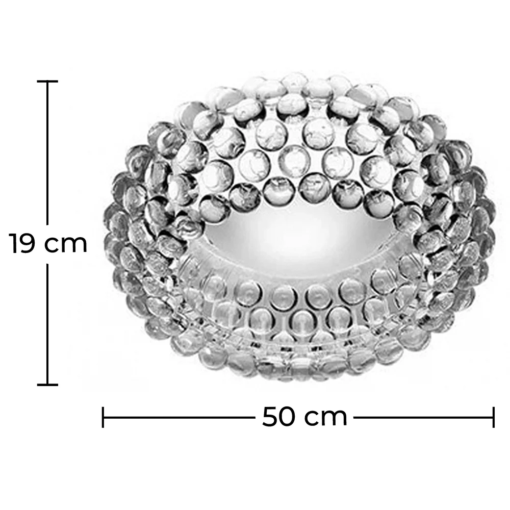 Lampa sufitowa - Kinkiet - Kule z kryształu - 50 cm - Savoni image 10