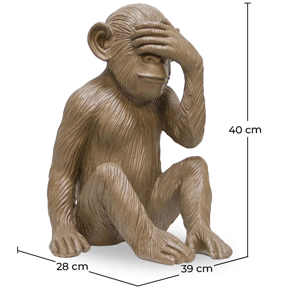 Designerska Figurka Dekoracyjna - Ślepa Małpa - Sapiens image 10