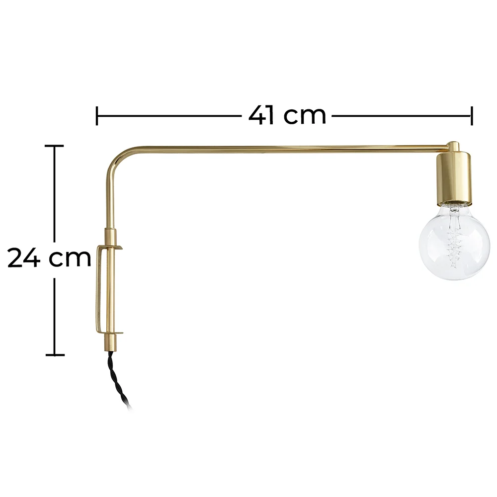 Lampa ścienna - Złota tuba - Siena image 10