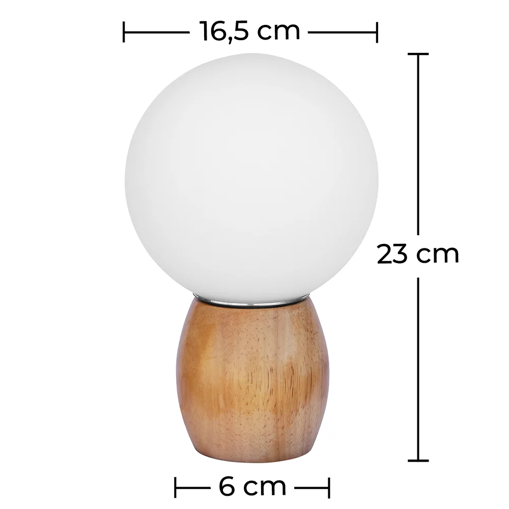 Lampa stołowa - Skandynawski design Lampa do salonu - Globe - Blum image 10