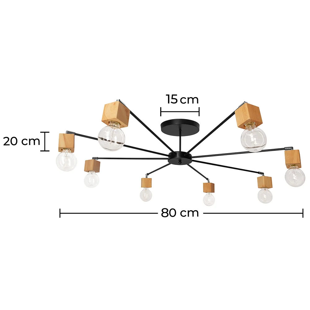 Lampa sufitowa - styl skandynawski - Bellou image 10