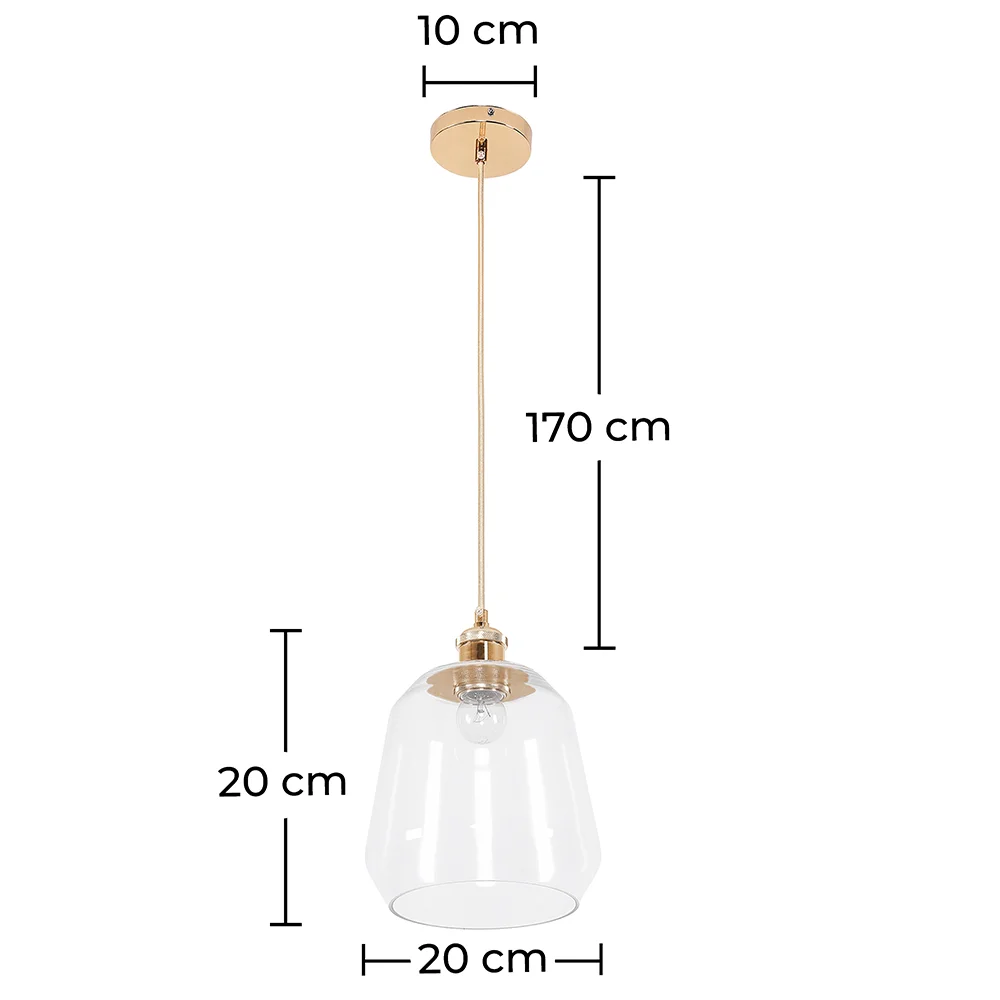 Lampa sufitowa z kryształu - lampa wisząca - Alessia image 10