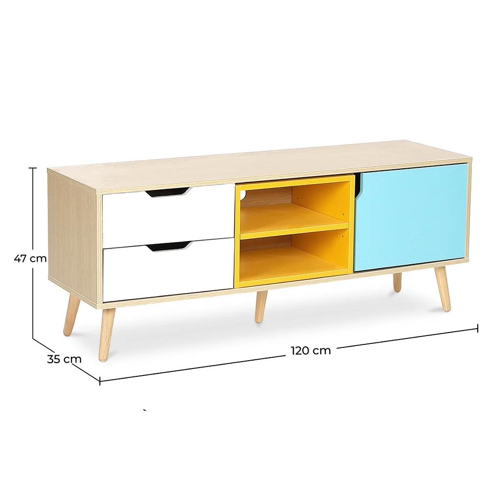 Drewniane meble telewizyjne - skandynawski design - Axe image 10
