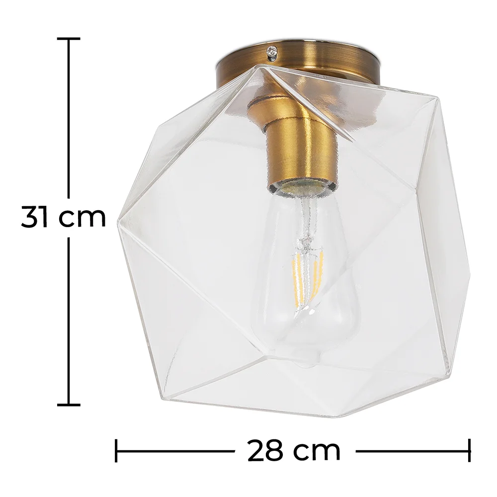 Lampa sufitowa z kryształem - Kinkiet w stylu retro - Avo image 10