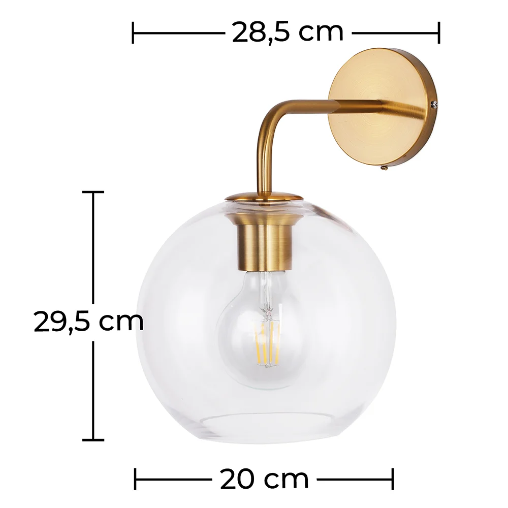 Lampa ścienna - Kryształowa kula - Melissa image 10