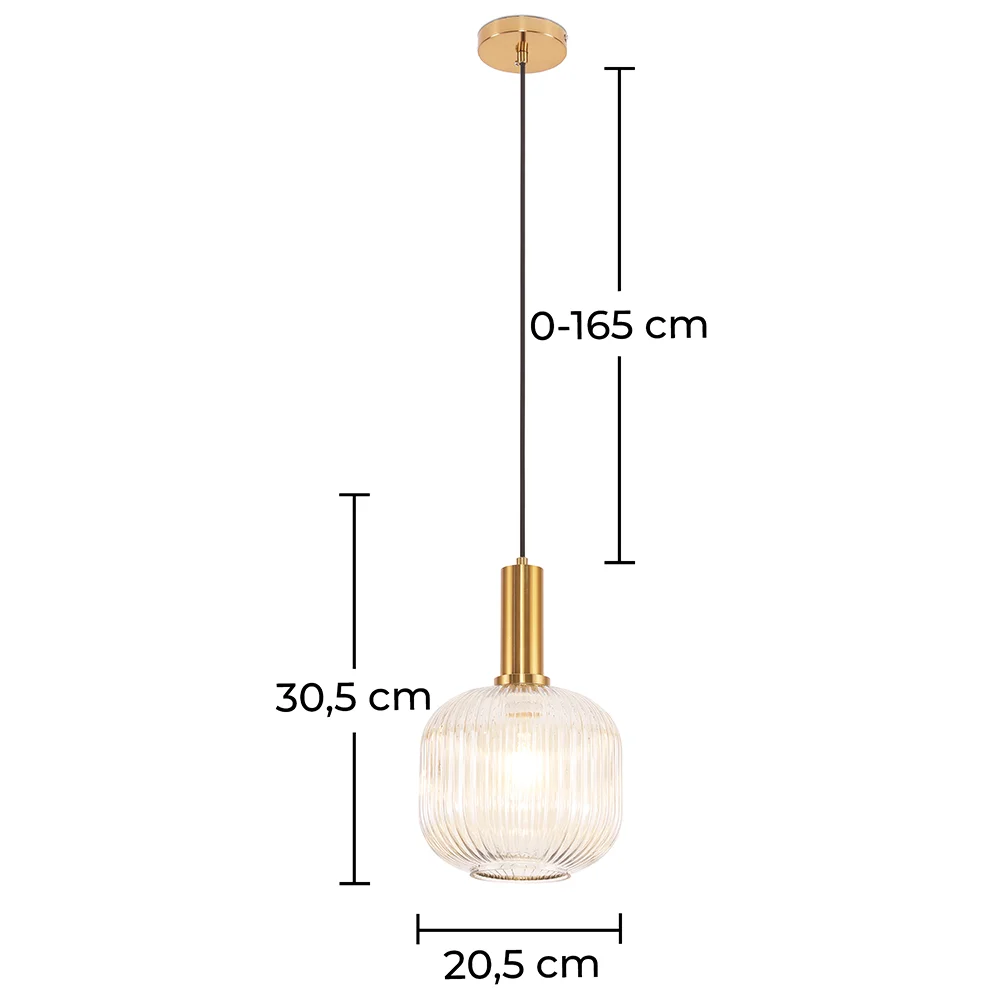 Lampa sufitowa vintage - Kinkiet ze szkła - Amelia image 10