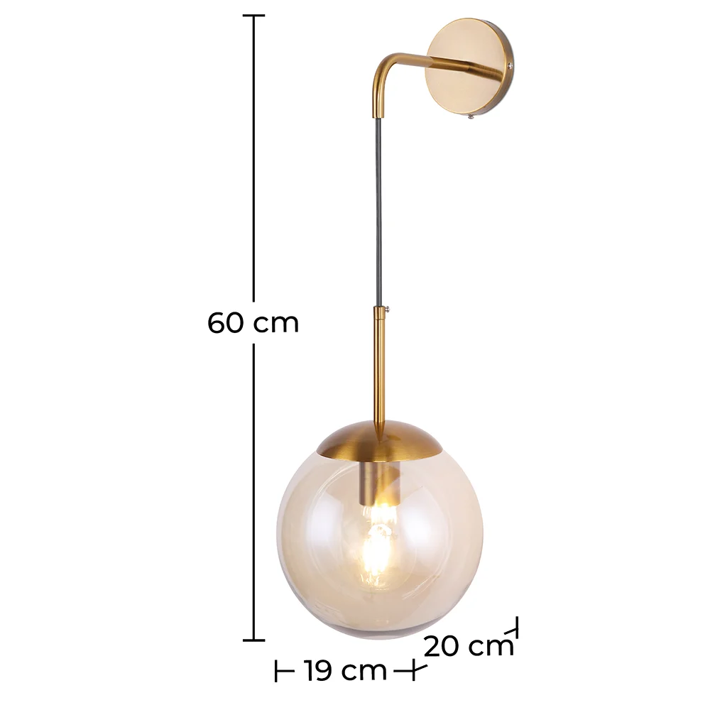 Lampa ścienna - Kryształowa kula - Cali image 10