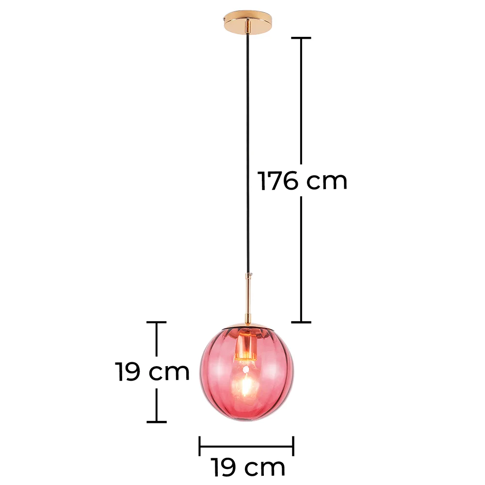 Lampa sufitowa retro - Kinkiet - Kolorowa kula - Rumi image 10