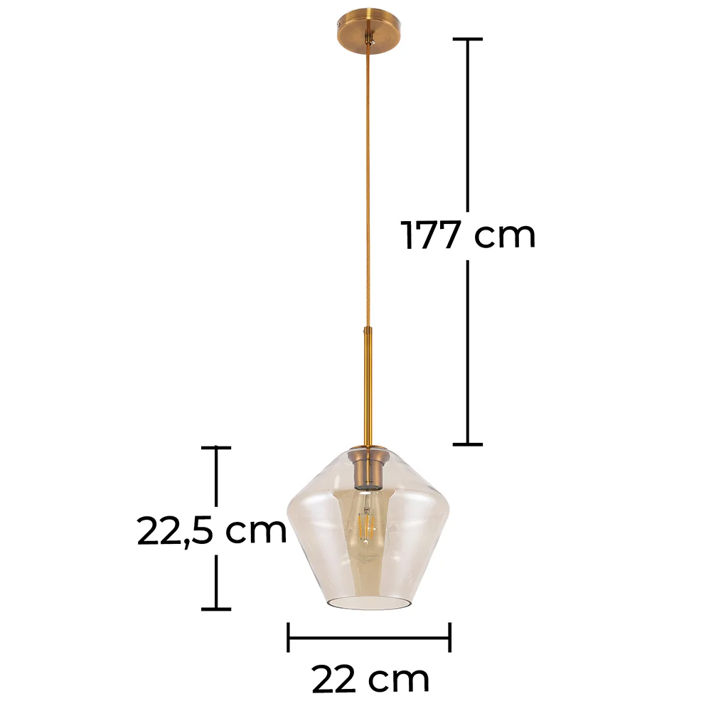 Lampa sufitowa z kryształu - lampa wisząca w stylu diamentowym - Alon image 10