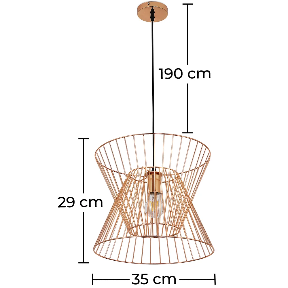 Lampa sufitowa retro - Lampa wisząca w stylu nowoczesnym - Lia image 10