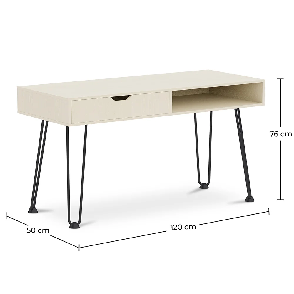 Biurko drewniane z szufladami - Design skandynawski - Andor image 10