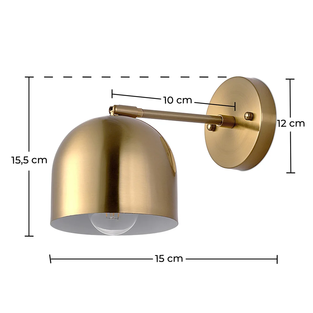 Lampa ścienna - Złoty metal - Bleni - Bleni image 10