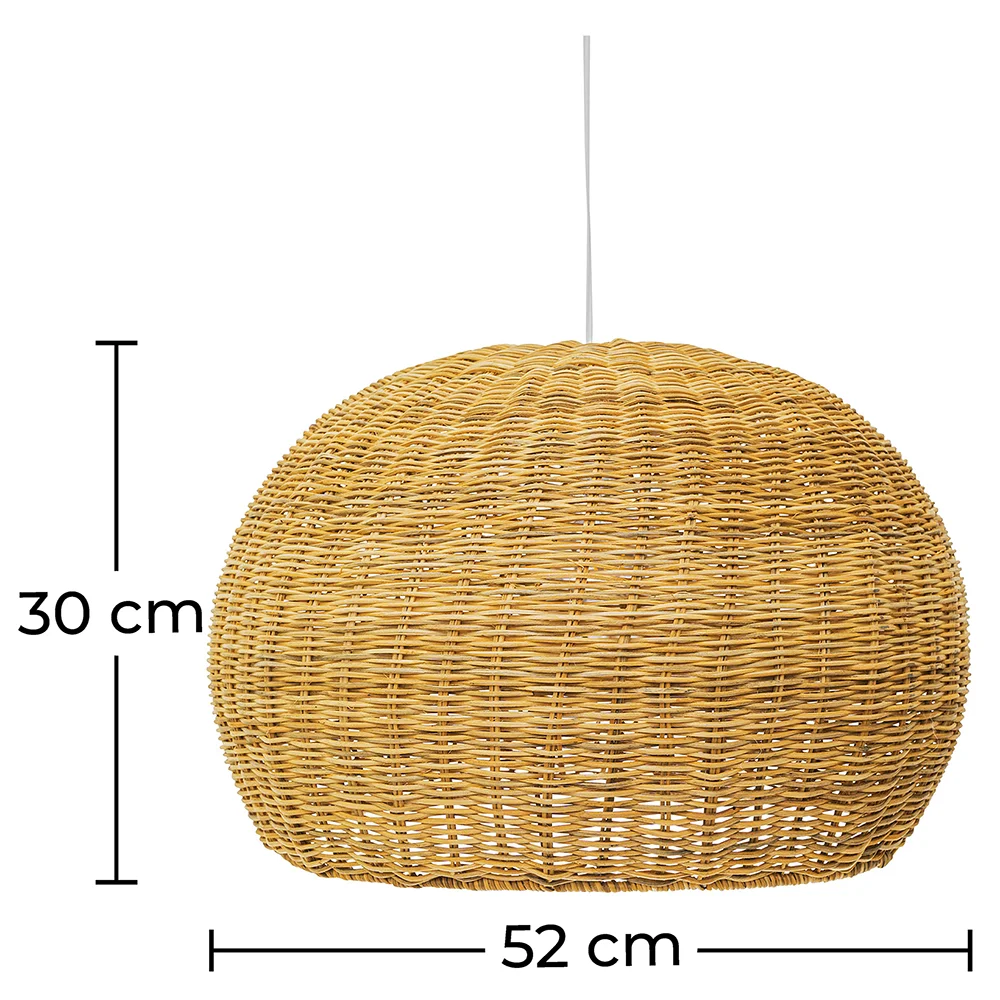 Lampa sufitowa z rattanu - lampa wisząca w stylu boho Bali - Kim image 10