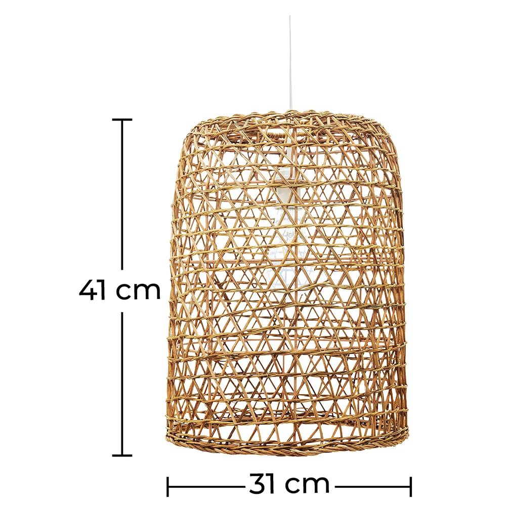 Lampa sufitowa z rattanu - lampa wisząca w stylu boho Bali - Lian image 10