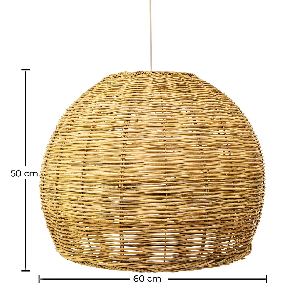 Lampa sufitowa z rattanu - lampa wisząca w stylu boho Bali - Paon image 10