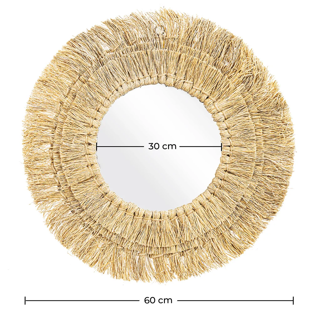 Lustro ścienne - Okrągły wzór Boho Bali (56 cm) - Ais image 10