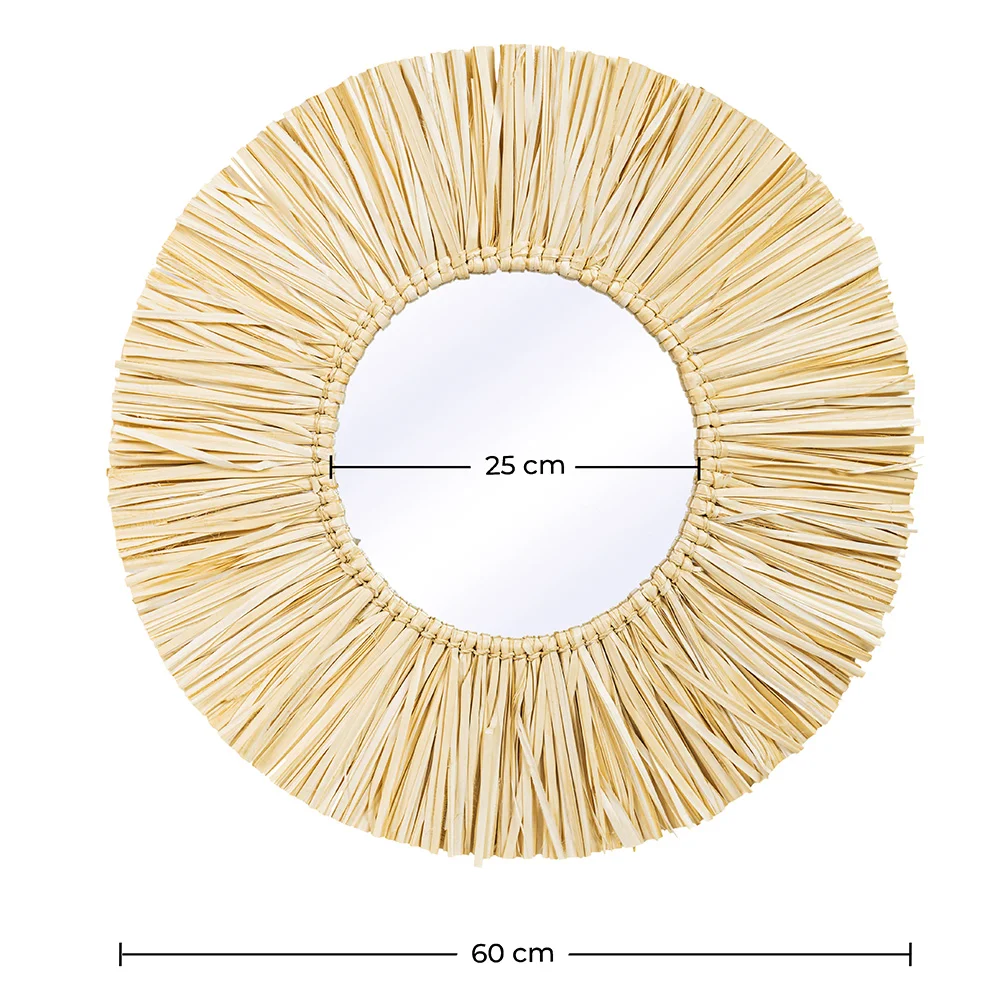 Lustro ścienne - Okrągły wzór Boho Bali (60 cm) - Grel image 10