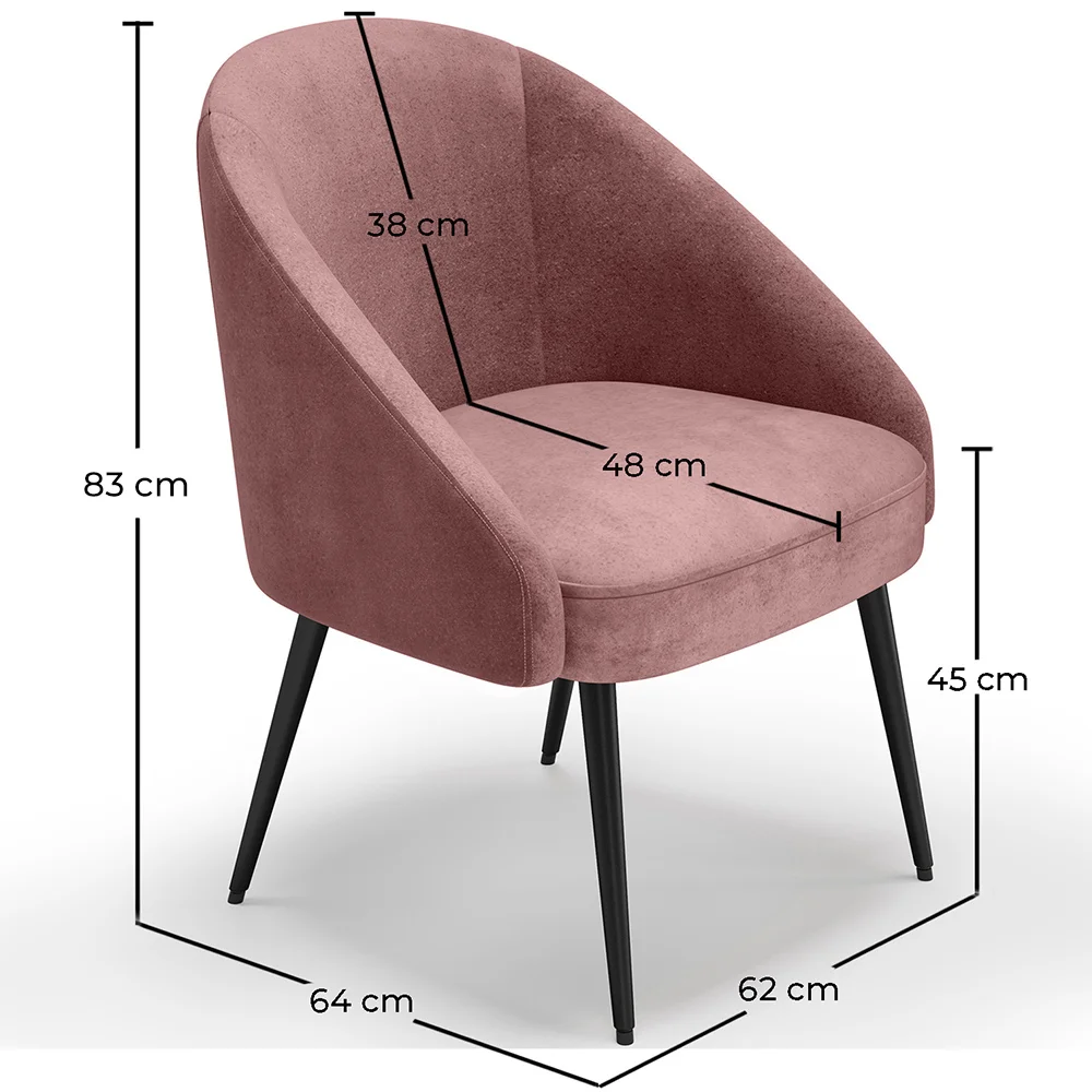 Designerski fotel - tapicerowany aksamitem - Wasda image 10