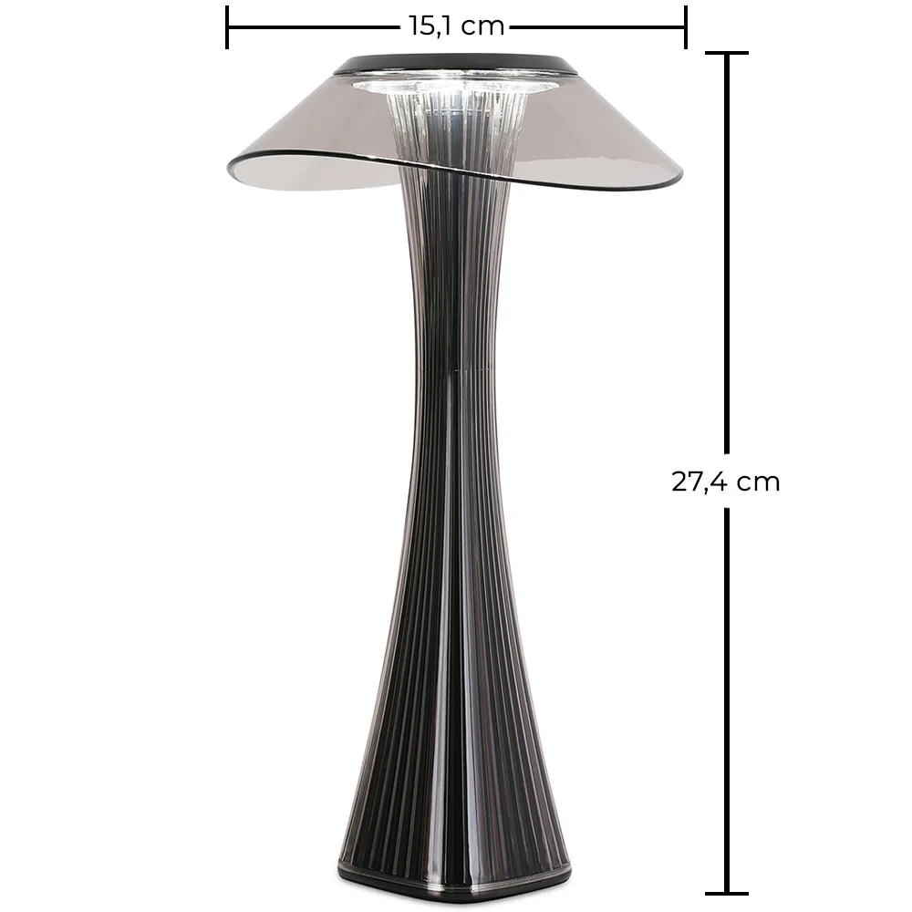 Lampa stołowa ładowalna USB dotykowa LED – ściemnialna, 3 odcienie światła – nowoczesny i minimalistyczny design – Zafir image 10