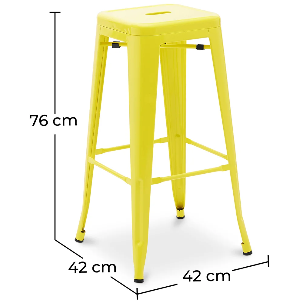 Hoker – Styl industrialny – Stal – 76 cm – Stylix image 10