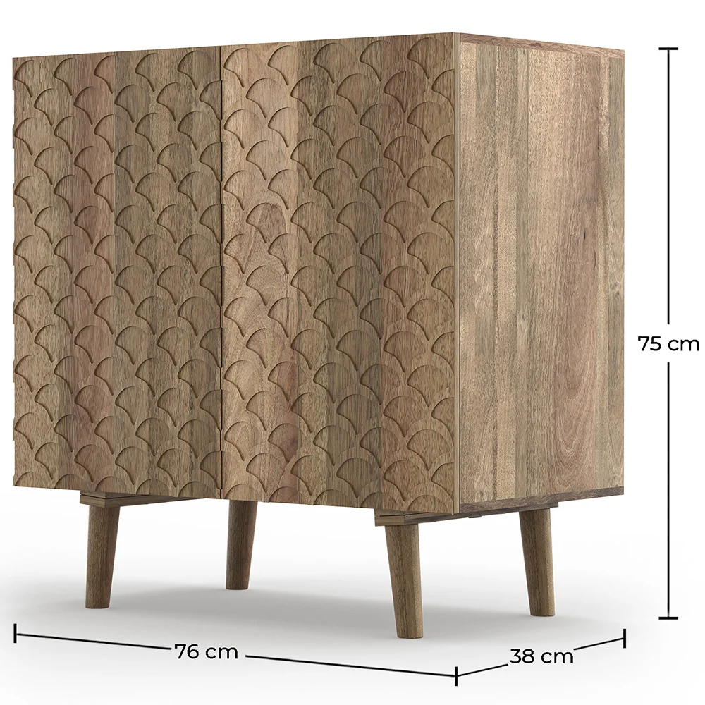 Naturalny drewniany kredens - design Boho Bali - Scarp image 10